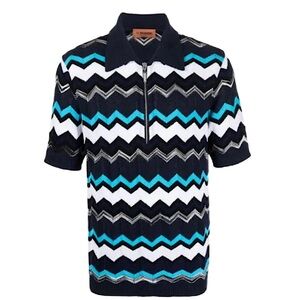 Missoni zip-fastening polo shirt